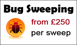 Bug Sweeping Cost in Berkhamsted